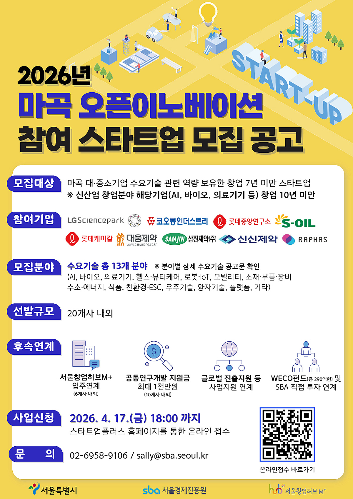 마곡 스타트업 모여라...서울창업허브M+, 입주기업 모집