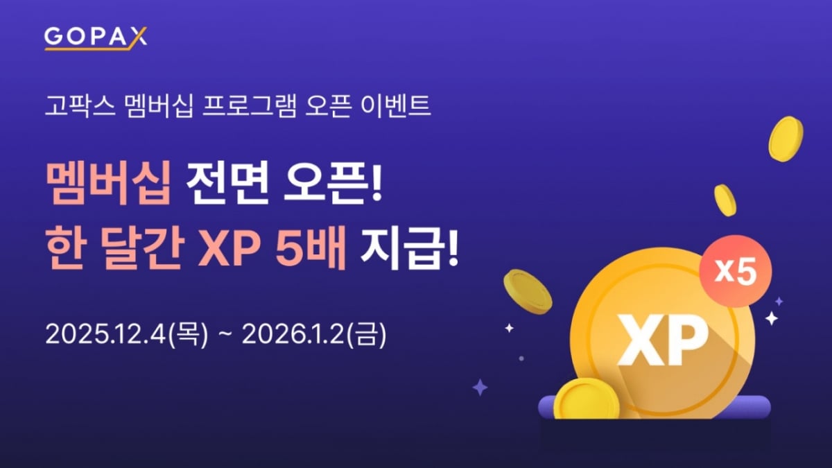 고팍스, 멤버십 프로그램 출시…