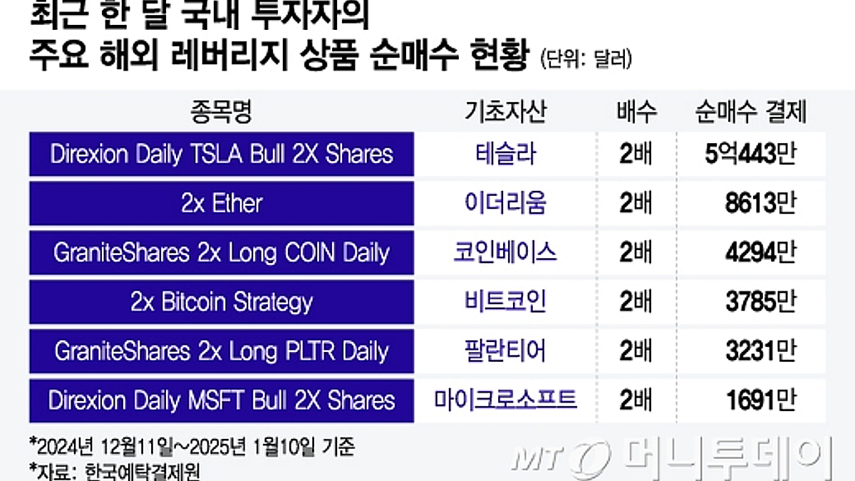 기초자산 급등락에 상장폐지까지...해외 레버리지 투자 경고등 - 머니투데이