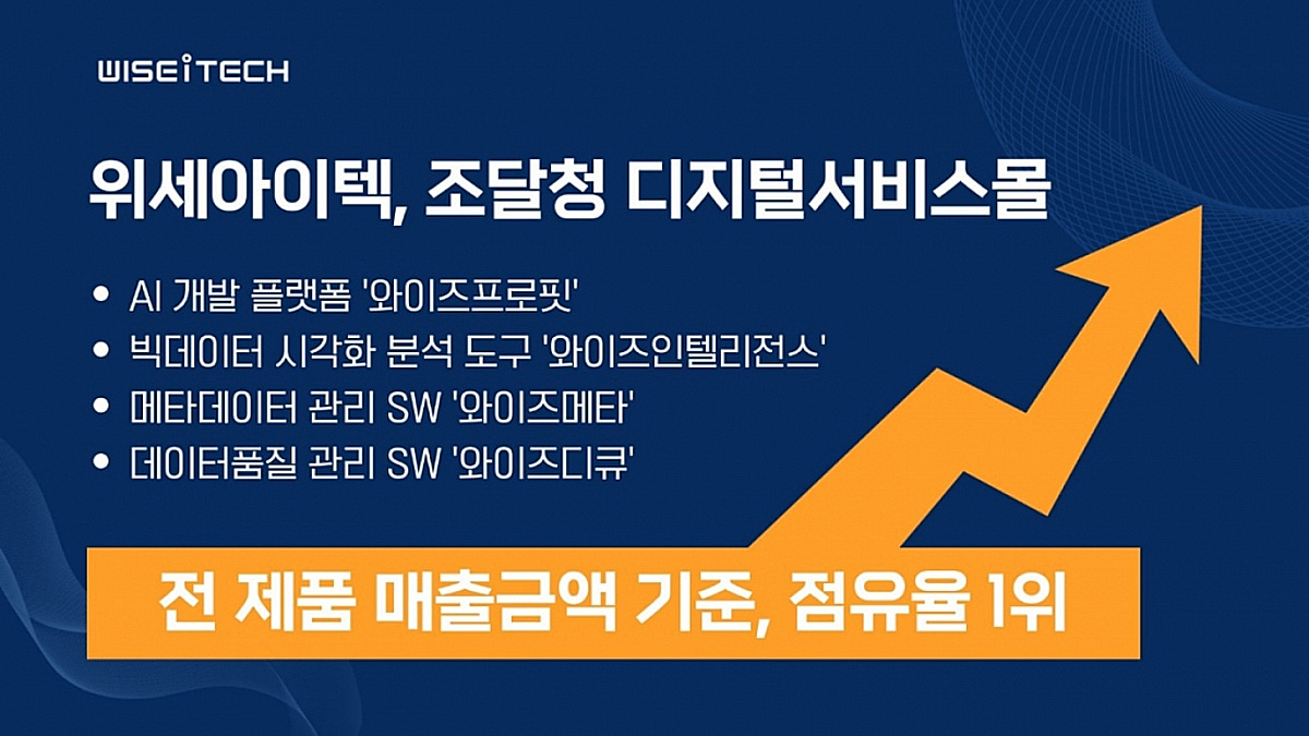 위세아이텍, AI·빅데이터 SW 공공 점유율 1위 기록 - 머니투데이