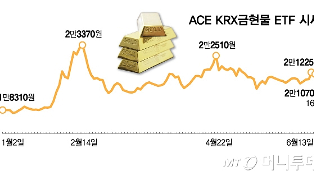금값 상승에 ETF 상장도 봇물…선택지 넓어진 금 투자 - 머니투데이
