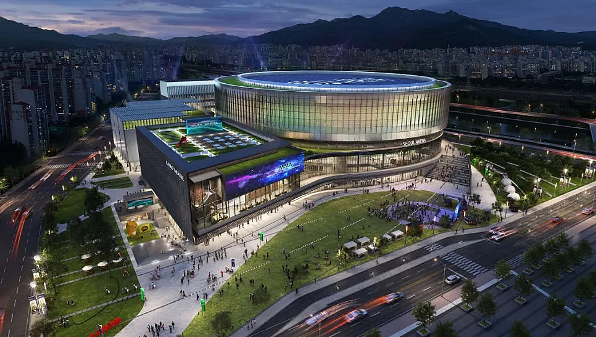 "단일 BIPV 최대 규모"... 에스에너지, 서울아레나에 1.5MW 모듈 공급 - 뉴스 썸네일 이미지