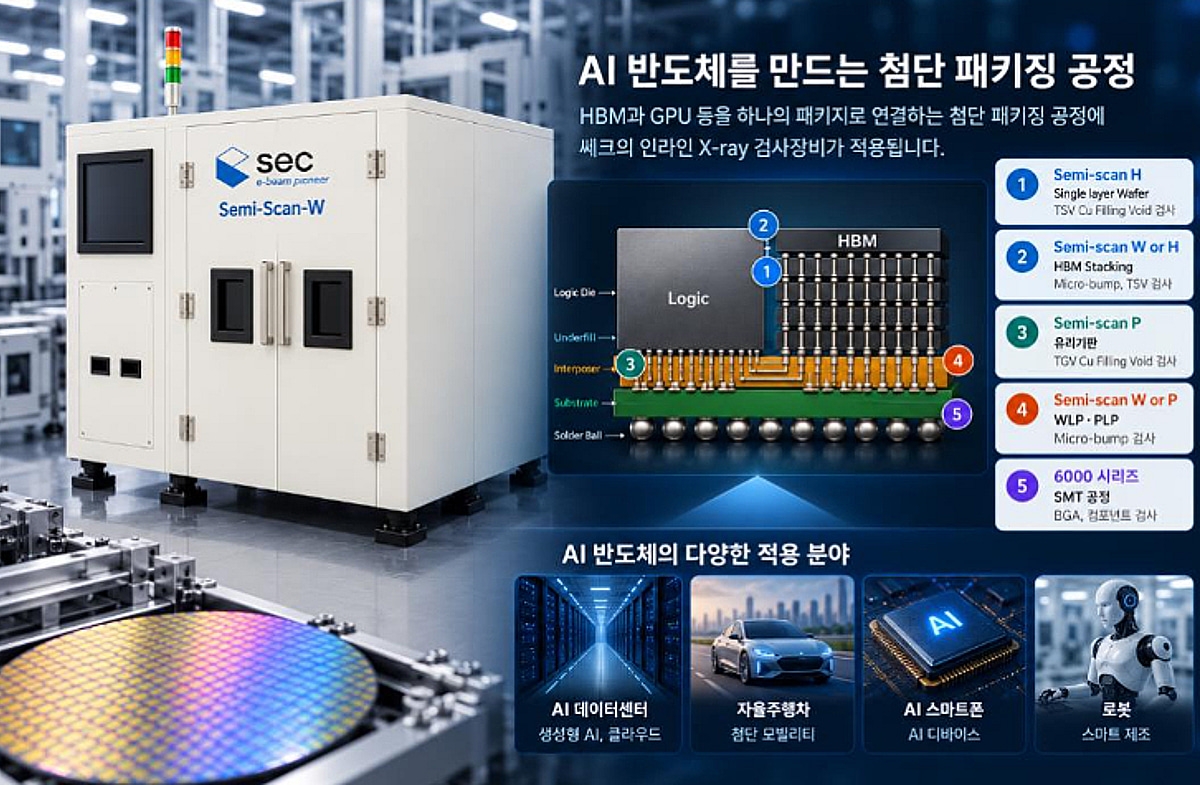 쎄크, 글로벌 반도체 기업 양산라인 뚫었다...X-ray 검사장비 첫 수주 - 뉴스 썸네일 이미지