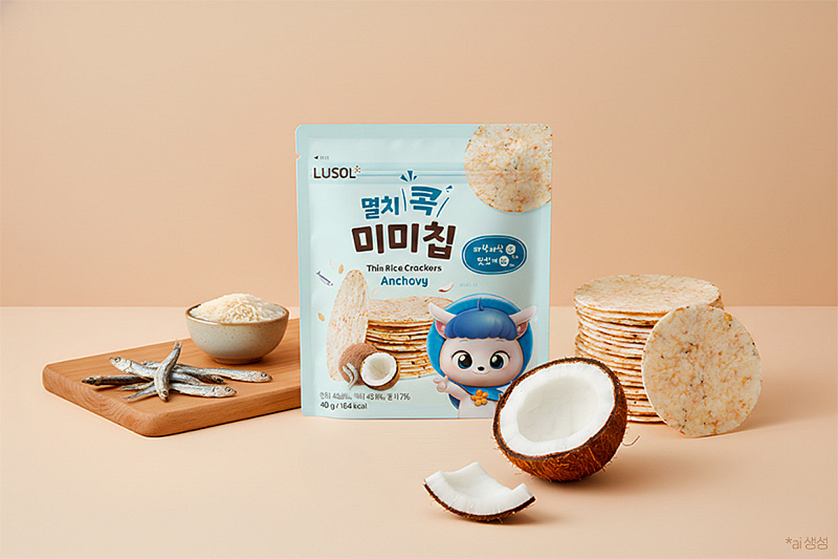 멸치와 코코넛이 콕콕 박힌 루솔, '멸치콕 미미칩' 출시
