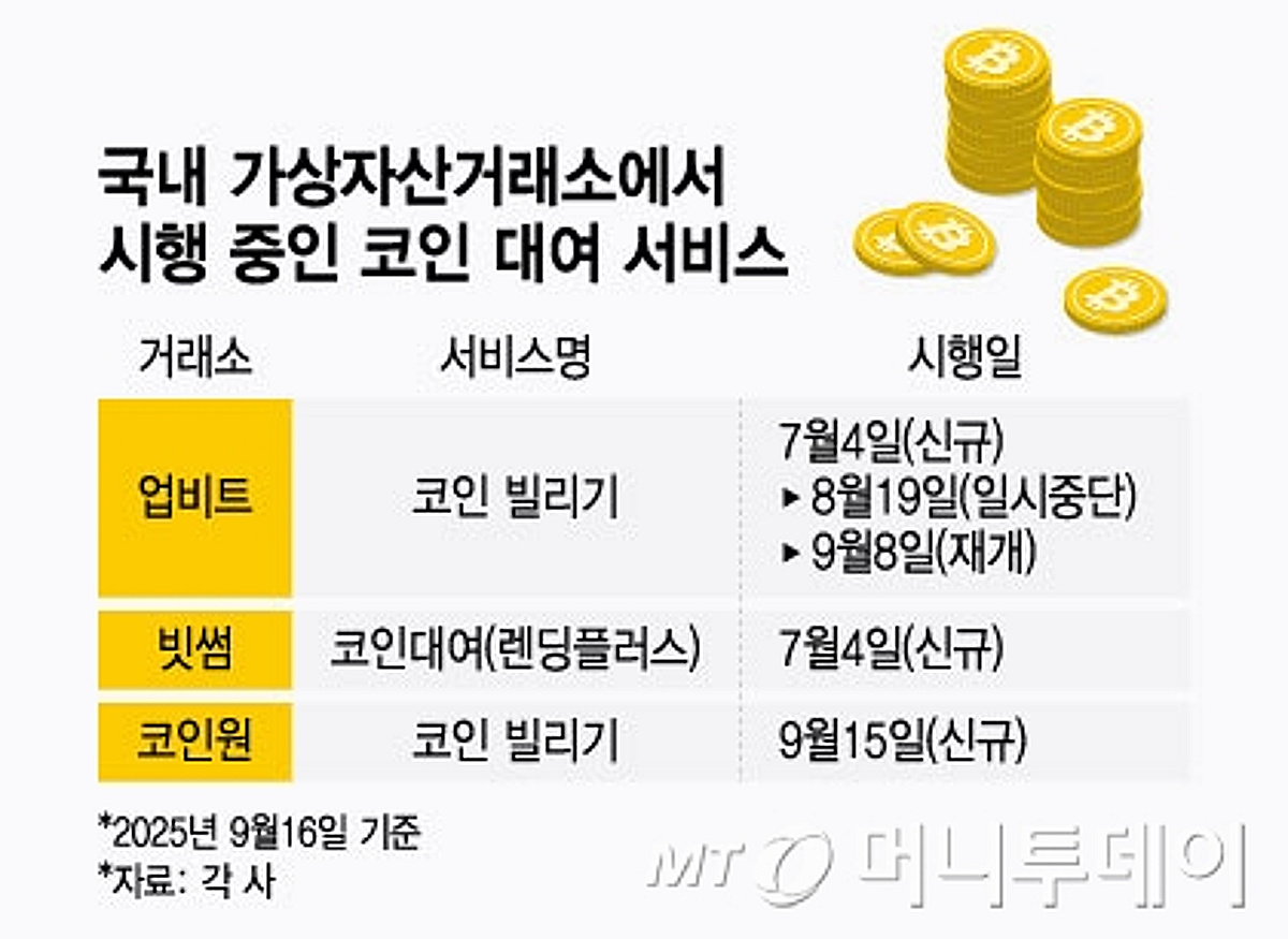 금융당국 가이드라인 발표되니…다시 불붙는 코인 대여 서비스 - 머니투데이