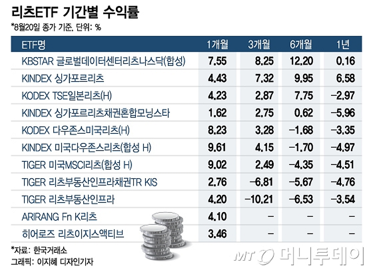 국내 리츠 ETF 울 때 해외ETF는 웃었다…수익률 차이 왜? - 머니투데이