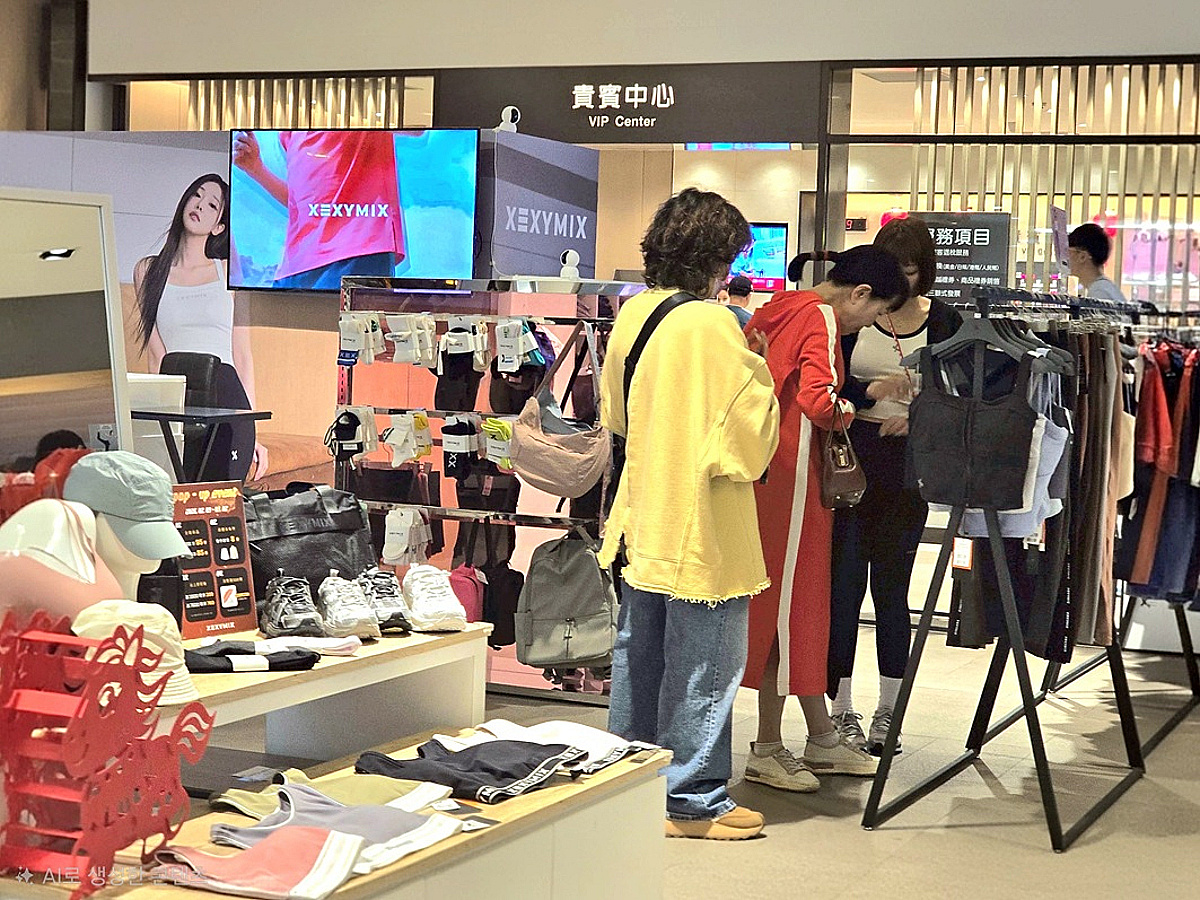 젝시믹스, 대만 1위 백화점에 팝업 열었다