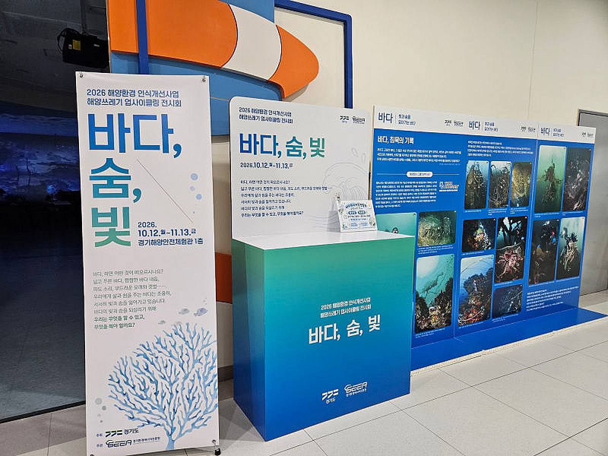 "해양쓰레기, 예술이 되다"...경기도 '바다, 숨, 빛' 전시회 개최 - 뉴스 썸네일 이미지