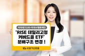 KB운용, RISE 데일리고정커버드콜 ETF 분배금 월말→월중 지급
