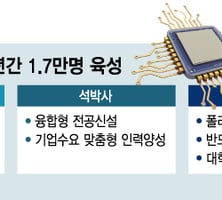 "졸업하면 삼성·SK 취업"···반도체 인력 10년간 1.7만명 키운다