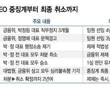 CEO 중징계부터 때렸는데 결국 취소…법원서 깨진 금융당국 '엄벌 행정'