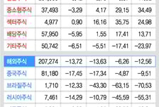 재테크 수난시대..국·내외 주식형 펀드 수익률 '올킬'