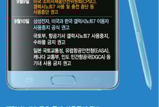 [그래픽뉴스]'갤럭시노트7' 사용중지되기까지…