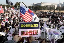 [현장+]난장판된 국회…한국당 지지자들 극렬 시위