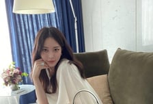 한예슬, 럭셔리한 핑크룩…도도한 고양이 눈매 '눈길'