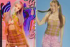 블랙핑크 로제, '아이스크림' 패션의 비밀…상의를 치마로?