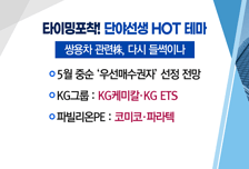 [매매의 기술]또 들썩이는 쌍용차 인수 관련주! 'KG케미칼'