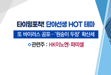 [매매의 기술] 삼성 반도체 투자 확대에 협력사 주목! '광명전기' vs 바이러스 공포 속 두창 백신 생산 주목! 'HK이노엔'