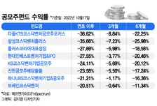 "1년새 3조 빠져나가"..IPO 침체로 공모주펀드 수익률 '뚝'