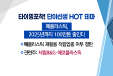 [매매의 기술] 생분해성 플라스틱 시장 선점 기대감 '세림B&G'