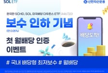 신한자산운용, 'SOL 미국배당 다우존스 ETF' 보수 0.05%로 인하