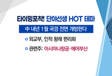 [매매의 기술] 中 내년부터 하늘길 빗장 푼다 <에어부산>