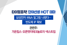 [매매의 기술] 삼성전자 M&A 준비에 반도체 밸류체인 주목 <넥스트칩>