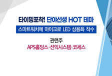 [매매의 기술] 글로벌 OLEDoS 패널 시장서 기술력 부각 'APS홀딩스' vs 삼성과 로봇 자동화 솔루션 독점 계약 부각 '이삭엔지니어링'