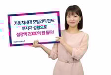 키움운용, '차세대 모빌리티 펀드' 설정액 2000억 돌파