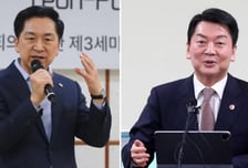 與 전당대회 'D-2'…김기현 35.8% vs 안철수 25.5%