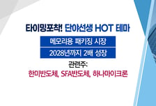 [매매의 기술] 메모리용 패키징 시장 성장 수혜 <한미반도체> vs 철강 업황 회복 기대감 <포스코엠텍>