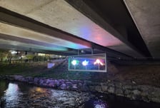 용인 수지구, 성복천 산책로에서 3D 홀로비전 운영