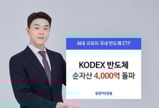 'KODEX 반도체' 순자산 4000억원 돌파…AI 산업 열풍 효과