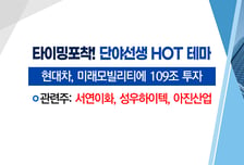 [매매의 기술] 현대차, 미래모빌리티에 109조 투자 <아진산업> VS 그룹 3인방 분할 후 시총 4,000억 급증 <동국제강>