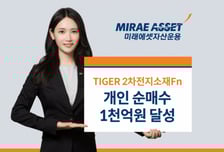 'TIGER 2차전지소재Fn' ETF…4일 만에 개인 순매수 1000억원