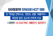 [매매의 기술] 역대급 전력수요, 태양광 발전 감소에 전력계 비상 'LS ELECTRIC' VS 전력 반도체 폭발적 성장 기대감 '나노씨엠에스'
