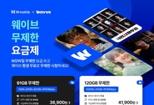 KT엠모바일, OTT '웨이브' 무제한 요금제 출시