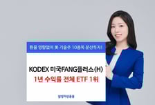 'KODEX 미국FANG플러스(H)'…전체 ETF 중 1년 수익률 1위