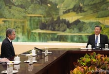 방중 블링컨 "미-중, 첫 AI회담 개최 합의…안전·위험관리 논의"(종합)