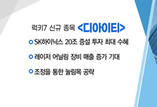 [매매의 기술] 수출 확대 기대감 '오뚜기' VS SK하이닉스 최대 수혜! 조정은 기회 '디아이티'