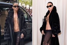 케이티 페리, 알몸에 찢어진 스타킹 신고 거리 활보… "난해하네"