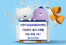 신한디딤글로벌EMP, 디딤펀드 중 자금 유입 1등
