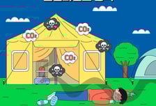 캠핑장 텐트에 '이것' 놔뒀나요? 목숨 위협합니다 [한 장으로 보는 건강]