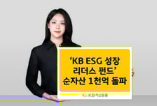 KB ESG 성장 리더스 펀드, 순자산 1000억 넘어…수익률 38.9%