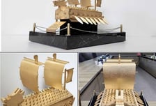 수제 금빛거북선·MAGA 카우보이 모자…트럼프 '취향저격'