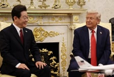 트럼프, 이재명 대통령에 귓속말로 "숙청, 가짜뉴스"…한미회담 막전막후