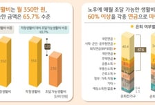 노후 적정 생활비 월 350만원…실제 230만원 준비에 그쳐