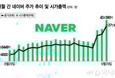 32만원까지 안정적 매수기회?…네이버 3거래일째 '불기둥'