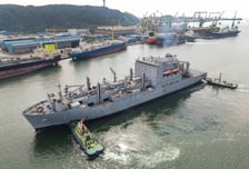 HD현대중공업, 美 해군 군수지원함 MRO 사업 본격 착수