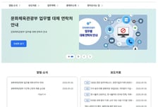 문체부, 임시 누리집 긴급 개통 "정보 제공 차질 없도록"